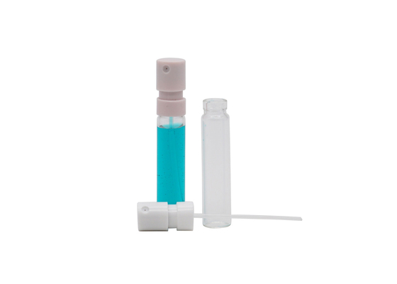 Mini 1ml 2ml vidrio del rociador del perfume del probador de la botella plástica