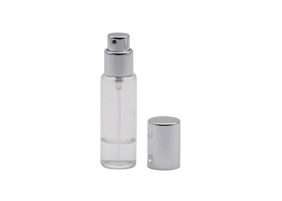 Botella de cristal del espray del perfume 3ml del probador cosmético del cilindro con el rociador de aluminio