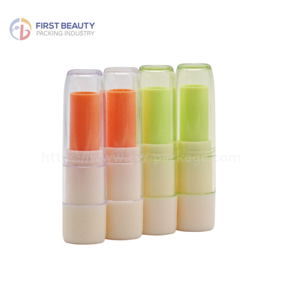el envase cosmético plástico del tubo de la barra de labios del protector labial 5g modificó para requisitos particulares
