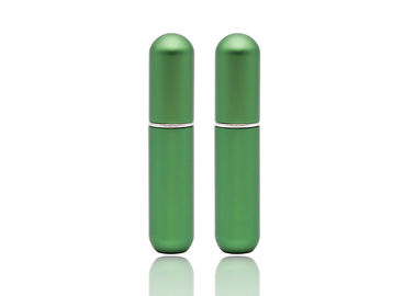 El espray de perfume de cristal recargable de la talla 5ml del finger embotella el probador verde mate del perfume