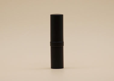 Portable delgado negro convexo medio del tubo de la barra de labios de Matt para el empaquetado cosmético