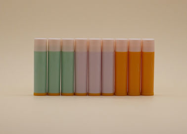 Caja cosmética de la barra de labios del color de los tubos rosados verdes anaranjados del protector labial para el cuidado personal