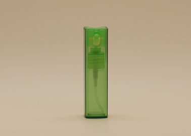 Botellas de cristal recargables verdes claras del espray de perfume con COMO cubierta de la botella del rectángulo