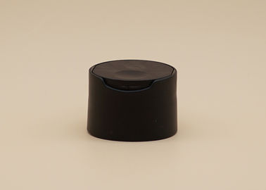 28 / OEM negro mate del color del casquillo del disco de 410 plásticos disponible para el cuidado personal