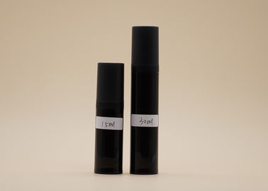 Botella privada de aire del espray del pequeño volumen delgado, color privado de aire del negro del envase de la bomba