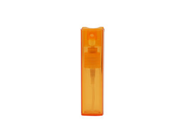 Atomizador de cristal recargable de la forma del cuadrado de la botella de perfume del color anaranjado 10ml