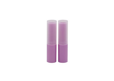 Envases vacíos del protector labial del tubo púrpura del protector labial del ABS 4g del casquillo de los PP pequeños