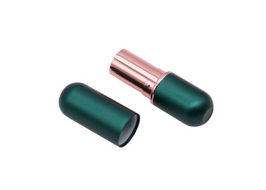 Tubos vacíos cosméticos magnéticos verdes de lujo del protector labial 3.8g