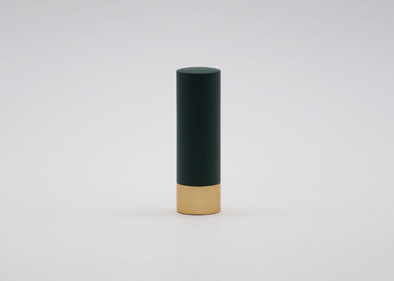 Superficie de rociadura del metal del ODM de la barra de labios del color vacío verde oscuro del tubo