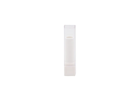 Tubo vacío recargable reciclable claro plástico blanco de la barra de labios 5g