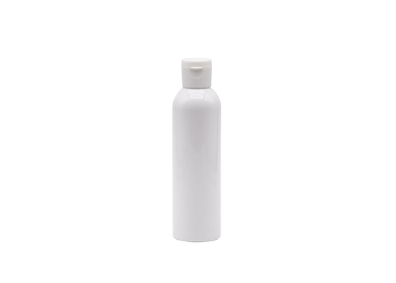 botellas plásticas cosméticas del disco 180ml del casquillo plástico blanco del top
