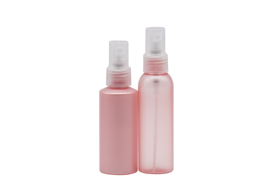 Botella fina plástica 100Ml del espray de la niebla alrededor del color rosado 60Ml