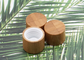 Cilindro plástico cubierto de bambú cosmético 18m m 15m m del tapón de tuerca para las botellas