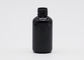 El espray plástico recargable sólido del negro 30ml embotella el hombro redondo de las botellas del plástico del animal doméstico