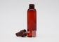 El espray plástico recargable vacío embotella el tamaño 100ml del cuello del color 24m m de Brown oscuro