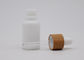 El Aromatherapy de cristal blanco de la porcelana embotella 30ml con el dropper blanco de bambú