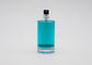 El espray de perfume de cristal de la forma redonda embotella 50ml con la broche del negro en la bomba del perfume