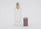botella cosmética del espray 15ml, botella de perfume de cristal vacía recargable de la pared gruesa con el casquillo colorido