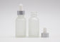 El dropper transparente helado del aceite esencial embotella 30ml, botellas de cristal cosméticas del dropper