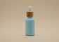 Coloree las botellas de aceite esencial del azul de cielo de la capa 15ml 30ml con el dropper de bambú