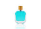 Botella cosmética cristalina del espray, botellas de perfume vacías con el casquillo mate del oro