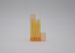 tubos delgados anaranjados del protector labial de los mini envases únicos vacíos plásticos del protector labial 3.5g
