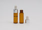 botella del dropper del aceite esencial de 2ml Mini Amber Glass Tincture