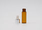 botella del dropper del aceite esencial de 2ml Mini Amber Glass Tincture