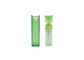 Botella plástica del atomizador del perfume del viaje 10ml del cuadrado anaranjado verde