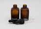 Dropper de goma 30Ml Amber Glass Essential Oil Bottle de cristal del látex