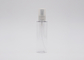 Botella plástica 50ml 60ml del espray plano del hombro blanca y transparente