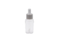 botella cosmética plástica Grey Personal Care del dropper del cilindro de 20ml 30ml 50ml