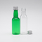 Botella cosmética del espray del cuello largo plástico verde transparente con los tapones de tuerca 100ml