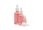 Cuidado personal de 50ml 100ml de aceite esencial de botellas del cristal del color cosmético vacío del rosa