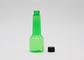 El tamaño largo cosmético plástico del cuello de la botella 100ml del espray del color verde atornilla el sellado caliente