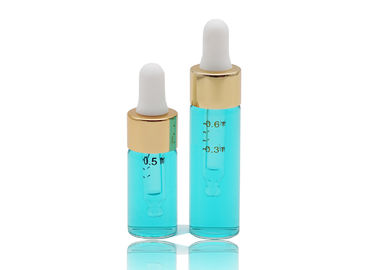 Botellas de empaquetado de cristal delgadas del aceite esencial del pequeño volumen con el dropper de 18m m
