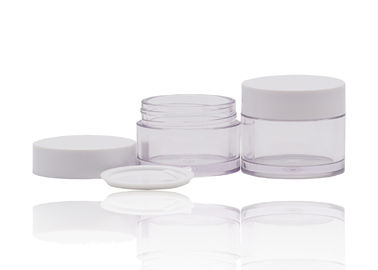La crema plástica de PETG sacude el cosmético que empaqueta con el casquillo blanco de los PP para los productos de belleza