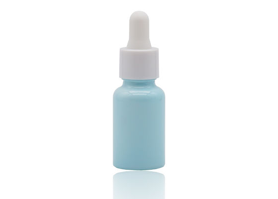 calidad  Bluish Color Coating Essential Oil Dropper Bottles White Ceramic Bottle 30ml fábrica