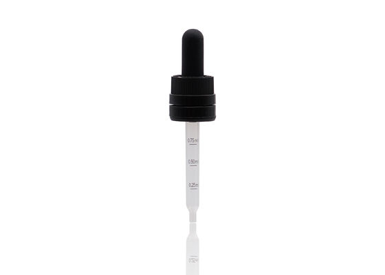 calidad  Professional Tamper Evident Essential Oil Dropper 18/410 Prevent Liquid Leakage fábrica