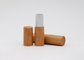 Barra de labios cubierta de bambú 3.5g del tubo cosmético vacío de encargo del protector labial