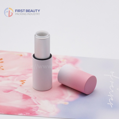 Tubo de lápiz labial redondo de plástico vacío personalizado 3.8g