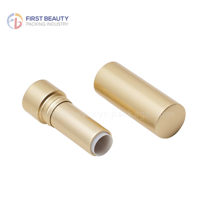 3.8g tubo de lápiz labial de plástico con superficie de pulverización de color