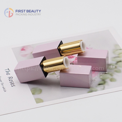 Color personalizable pulverización redonda tubo de lápiz labial vacío