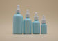 El dropper azul del aceite esencial de la capa embotella la botella de cerámica blanca para el cuidado personal