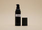 Botella privada de aire plástica cosmética del espray de los PP, botellas privadas de aire negras de la bomba 15ml