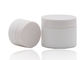 Tarros poner crema vacíos blancos compactos con las tapas para los cosméticos 15g 30g 50g 100g