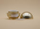 Los envases poner crema cosméticos de la forma de la bola, maquillaje vacío del círculo del oro sacuden