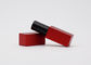 Envase vacío rojo de aluminio 3.5g de los tubos de la barra de labios del cuadrado con la caja del imán