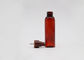 botella cosmética del espray de la niebla fina rojo oscuro clara plástica vacía del cilindro 50ml