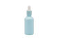 Botella de aceite azul del dropper 30ml del perfume del tubo plástico de la pipeta